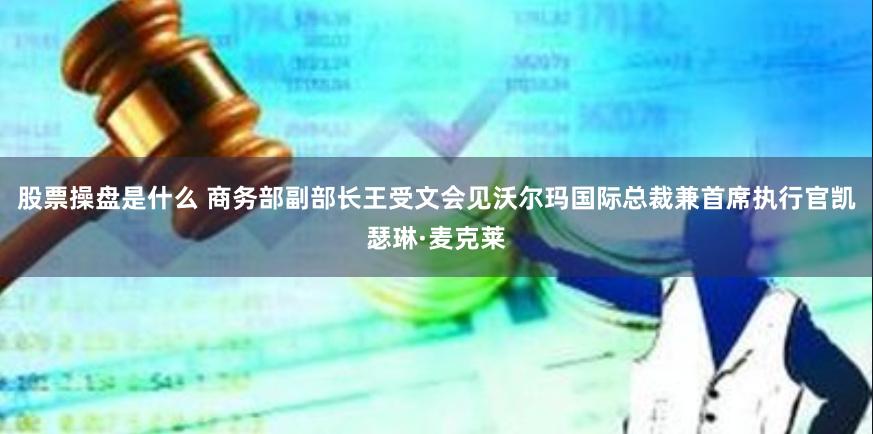 股票操盘是什么 商务部副部长王受文会见沃尔玛国际总裁兼首席执行官凯瑟琳·麦克莱